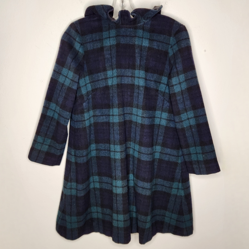Tuckernuck Plaid Mini Dress in Navy and Teal
